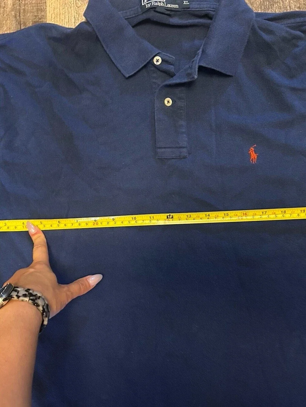 Polo Ralph Lauren Mens XL Classic Fit Blue Polo Shirt Red Pony Blue Label